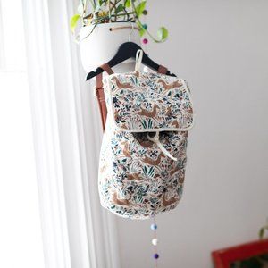 Dreamy Folk fabric backpack